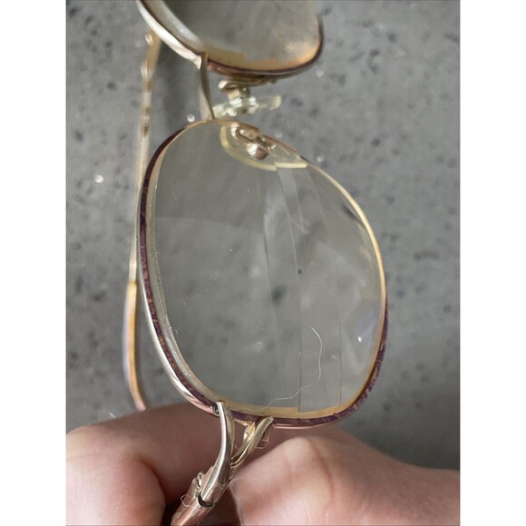 La Strada Eyeglasses Frames ONLY 118 0N3S Gold Metal 54-16-140 Full Rim pink - Picture 13 of 14